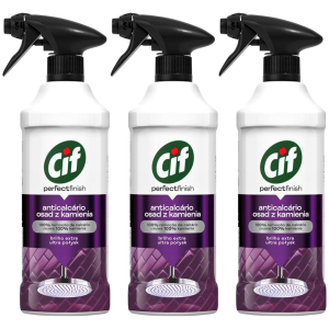 Mycie osadu kamienia rdzy CIF Perfect Finish Łazienka Spray 3x