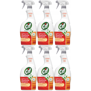 Płyn do mycia kuchni płyt tłuszczu CIF Power&Shine Spray 6x