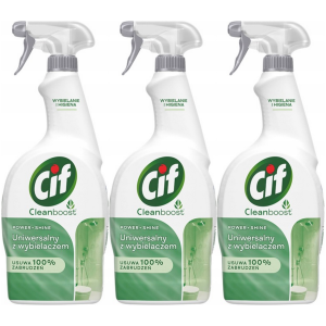 Mycie wielofunkcyjne CIF Power&Shine Wybielacz Spray 3 x 750ml