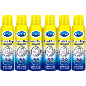 Antyperspirant do stóp SCHOLL Fresh Step Szary Spray 6 x 150 ml