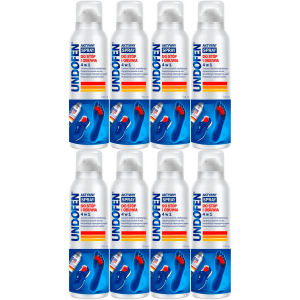 Aktywny spray do stóp i obuwia UNDOFEN 4 w 1 Nadpotliwość 8 x 150ml