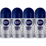 Antyperspirant męski w kulce dla mężczyzn Nivea Men Silver 48h 4x