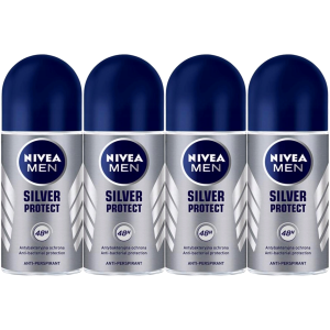 Antyperspirant męski w kulce dla mężczyzn Nivea Men Silver 48h 4x