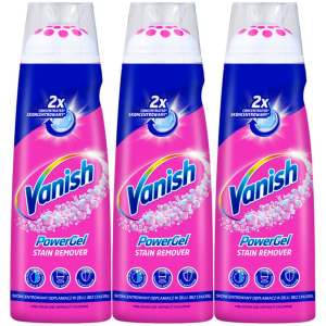 Odplamiacz ze szczotką VANISH Oxi Action Power Żel do tkanin 3x