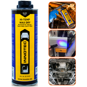 Suchy wosk do podwozia i profili INNOTEC Hi-Temp Wax Dry Czarny UV 1L