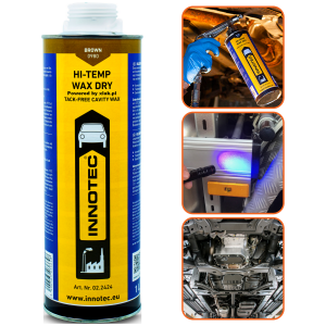 Suchy wosk do podwozia i profili INNOTEC Hi-Temp Wax Dry Brown UV 1L