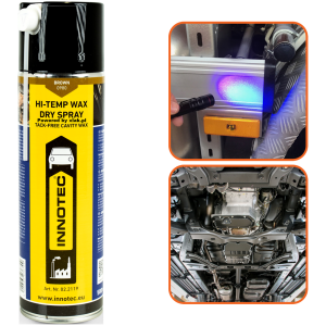 Suchy wosk brązowy INNOTEC Hi-Temp Wax Dry Spray 500ml