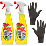 Płyn do mycia MEGLIO Lemon Odtłuszczacz Żółty Spray 2 x 750ml