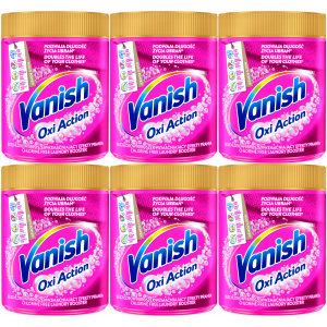 Odplamiacz proszek VANISH Oxi Action Skuteczny Bez Chloru Kolor 6x
