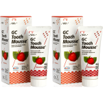 Płynne szkliwo pasta GC Tooth Mousse Truskawka Bez Fluoru 70ml Ochronna
