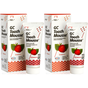 Płynne szkliwo pasta GC Tooth Mousse Truskawka Bez Fluoru 70ml Ochronna