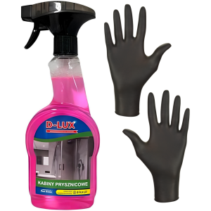 Płyn do mycia kabin D-LUX Kabiny Prysznicowe Spray 500ml