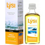 Tran islandzki LYSI Cytrynowy Omega 3 DHA EPA Witaminy A D E 240ml