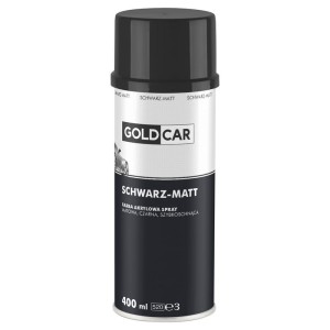 Lakier akrylowy GOLDCAR Schwarz-Matt czarny mat Spray 400ml