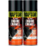 Bezbarwny lakier żaroodporny U-POL Raptor 300°C do silników Spray 2x