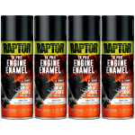 Bezbarwny lakier żaroodporny U-POL Raptor 300°C do silników Spray 4x