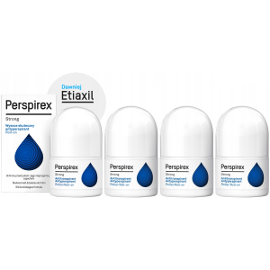 Antyperspirant PERSPIREX Etiaxil Strong Roll-on ochrona przed potem 4x 