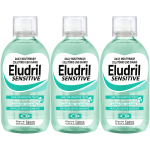 Płyn do płukania łagodny ELUDRIL Sensitive 0% Alkoholu 3x500 1,5L