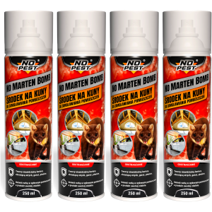 Odstraszacz na kuny i gryzonie NO PEST No Marten Bomb Spray 4x