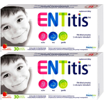 Suplement ENTitis Pastylki dla dzieci Probiotyk Wit D Truskawka 60 szt.