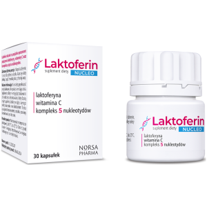 Laktoferyna Nukleotydy Wit C Norsa Pharma Laktoferin Nucleo 30 szt.
