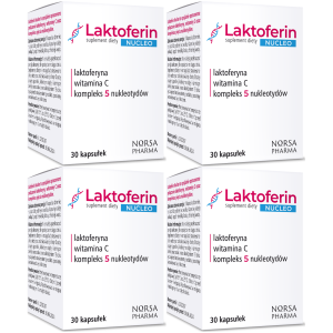 Laktoferyna Nukleotydy Wit C Norsa Pharma Laktoferin Nucleo 4x30 120 szt.