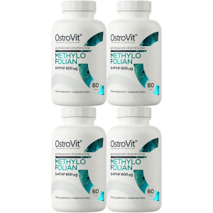Kwas foliowy OstroVit Methylofolian ciąża B9 DNA RNA 5-MTHF 800 mcg 4x60