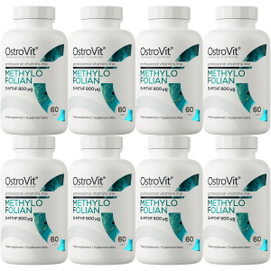 Kwas foliowy OstroVit Methylofolian ciąża B9 DNA RNA 5-MTHF 800 mcg 8x60