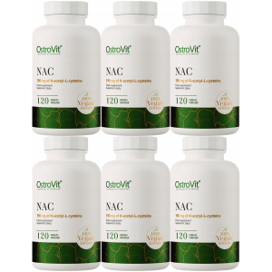 NAC VEGE OstroVit N-acetylo-L-cysteina 150mg Insulinooporność 6x120 720x