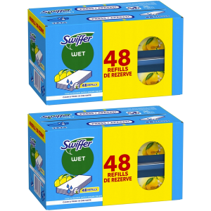 Wkłady Mokre do mopa SWIFFER Wet Refills ściereczki 2x48 96 szt.