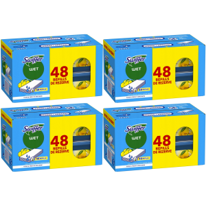 Wkłady Mokre do mopa SWIFFER Wet Refills ściereczki 4x48 192 szt.