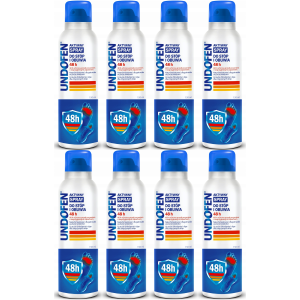 Aktywny spray do stóp i obuwia UNDOFEN 48h Ulga i Ochłodzenie 8x150ml