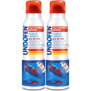 Spray do stóp i obuwia UNDOFEN All In One Antygrzybiczy 2x150 300ml