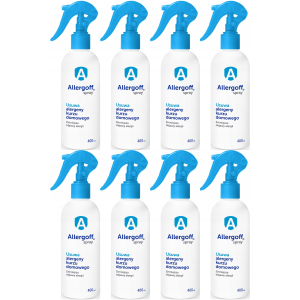 Neutralizator alergenów kurzu Allergoff Alergia Bezpieczny Spray 8x 400ml