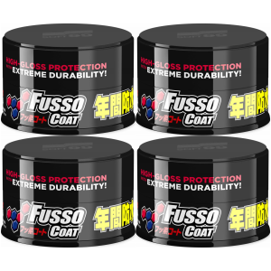 Wosk do ciemnych lakierów SOFT99 New Fusso Coat Wax Dark Twardy 365dni 4x