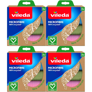 Zestaw mikrofibr VILEDA 100% Recycled Ściereczki 30x30cm 4x3 12 szt.