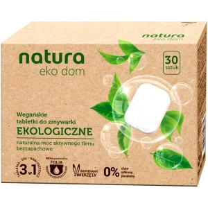 Tabletki do Zmywarki NATURA Eko Dom 3 w 1 Bez zapachu 0% 30 szt.