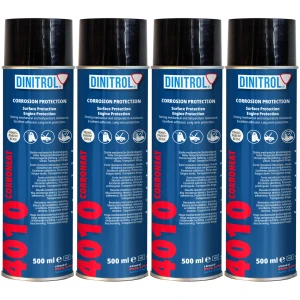 Wosk Antykorozyjny DINITROL 4010 200°C przezroczysty Spray 4x500 2L