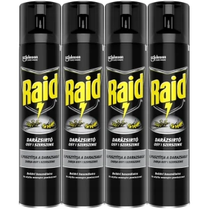 Spray na osy i szerszenie RAID Czarny Aerozol Szybki 4x 300ml