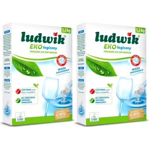 Proszek do zmywarki LUDWIK Ekologiczny Soda All in One 2x 1,2kg