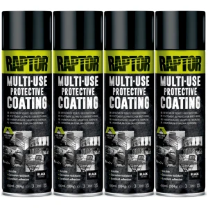 Raptor Powłoka ochronna UPOL Multi Use Coating Black 1K Spray 4x 450ml