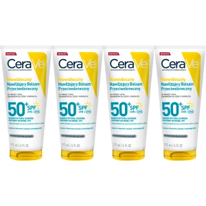 Niewidoczny balsam przeciwsłoneczny CeraVe do twarzy i ciała SPF 50+ 4x 177ml