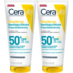 Niewidoczny balsam przeciwsłoneczny CeraVe do twarzy i ciała SPF 50+ 2x 177ml