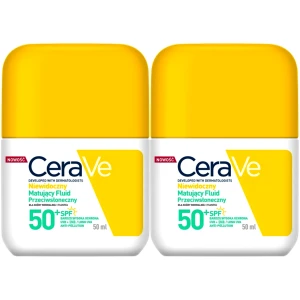 Niewidoczny Fluid przeciwsłoneczny CeraVe matujący SPF 50+ 2x 50ml