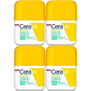 Niewidoczny Fluid przeciwsłoneczny CeraVe matujący SPF 50+ 4x 50ml