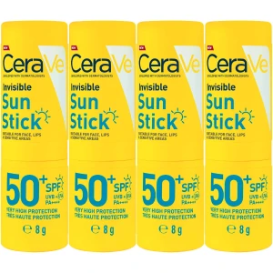 Niewidoczny Sztyft Przeciwsłoneczny CeraVe Sun Stick SPF 50+ UVA UVB Wit E 4x