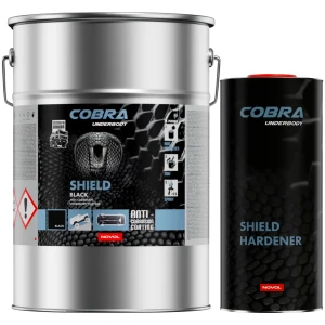 Antykorozyjna konserwacja Novol Cobra Shield Czarny 4L + Utwardzacz