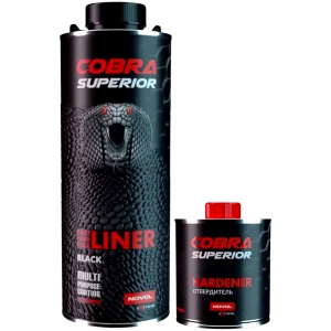 Powłoka PU odporna off-road NOVOL Cobra Superior 2K Czarny 800ml + Utwardzacz