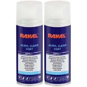 Lakier bezbarwny Połysk RANAL Acryl Clear UV Spray 2 x 400ml