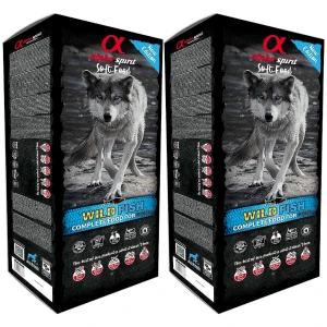 Karma dla psów ALPHA SPIRIT Wild Fish Biała Ryba 85% Półmiękka 2x9 18kg